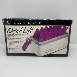 NIB/Open Box Vintage Clairol Quick Lift Heated Styling Clips Model L-12 90s
